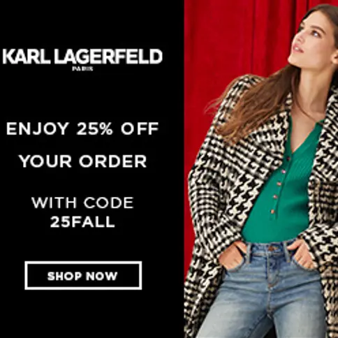 Karl Lagerfeld Paris：轻奢秋冬美衣限时折扣
