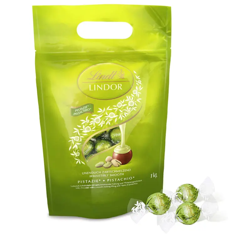 好价！Lindt 瑞士莲软心开心果巧克力球 1kg 80颗