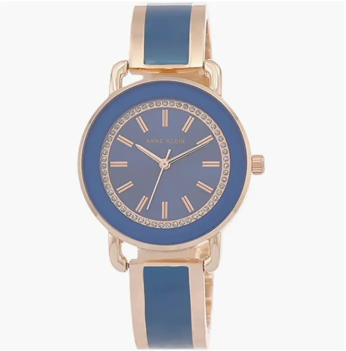 ANNE KLEIN 女士闪光配饰手镯手表 AK/3690