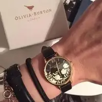 Olivia Burton 女士金色花卉时装腕表OB16MV60