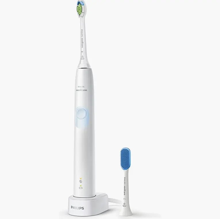 Philips 飞利浦 Sonicare Protection Clean 白色浅蓝色 电动牙刷 无强度设定 白色加刷头 HX6809/71