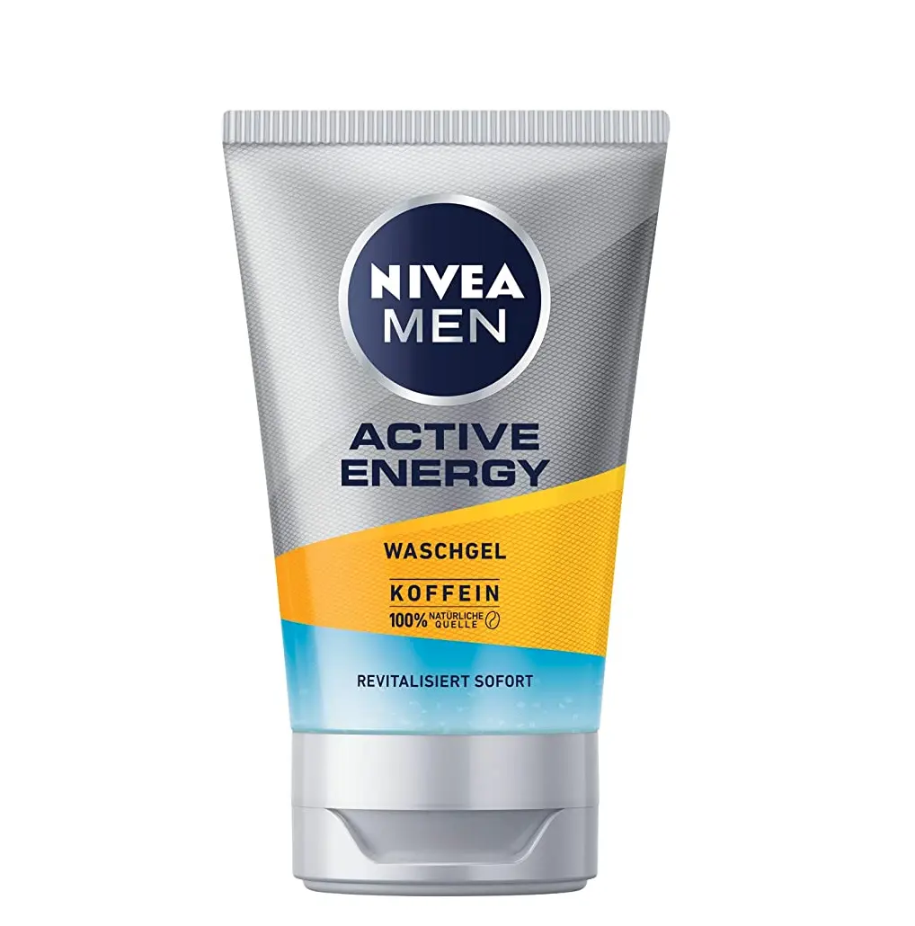 补货！Nivea 妮维雅 100%天然咖啡因 男士活性能量洁面啫喱100mL