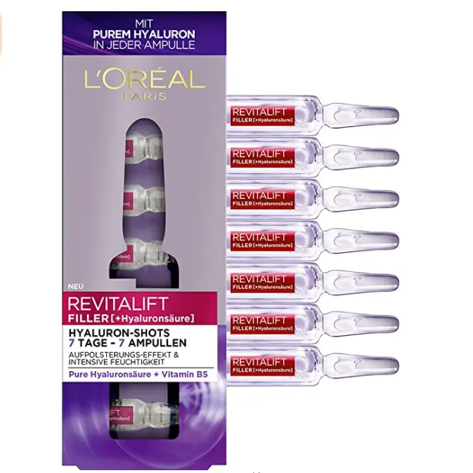 L'Oreal Paris 欧莱雅 复颜玻尿酸水光充盈安瓶精华 7支*1.5ml 德国版