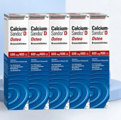 Sandoz 山德士 钙维生素 D3 泡腾片 100片 缓解骨质疏松补钙强健骨骼