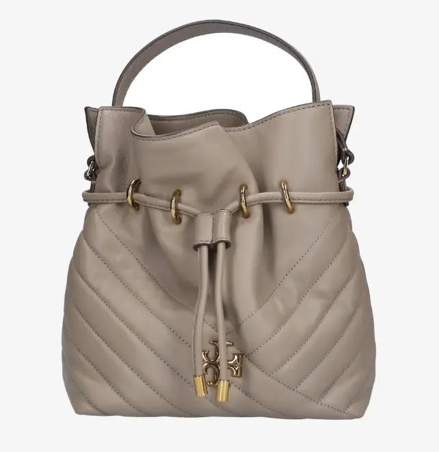 含税直邮！TORY BURCH 迷你水桶包 大象灰