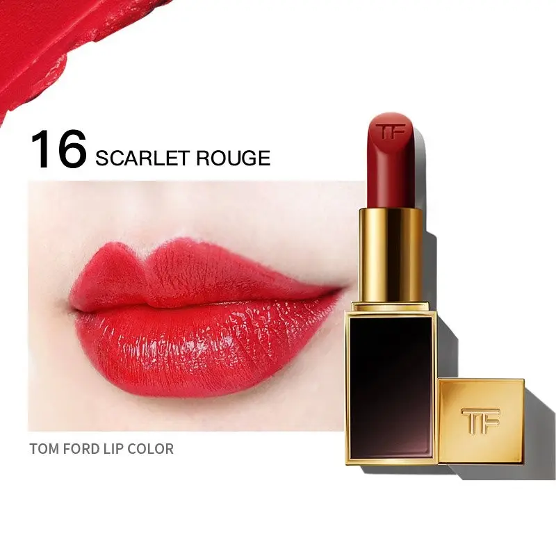大嫂同款！TOM FORD 汤姆福特 黑金管唇膏 #16 SCARLET ROUG