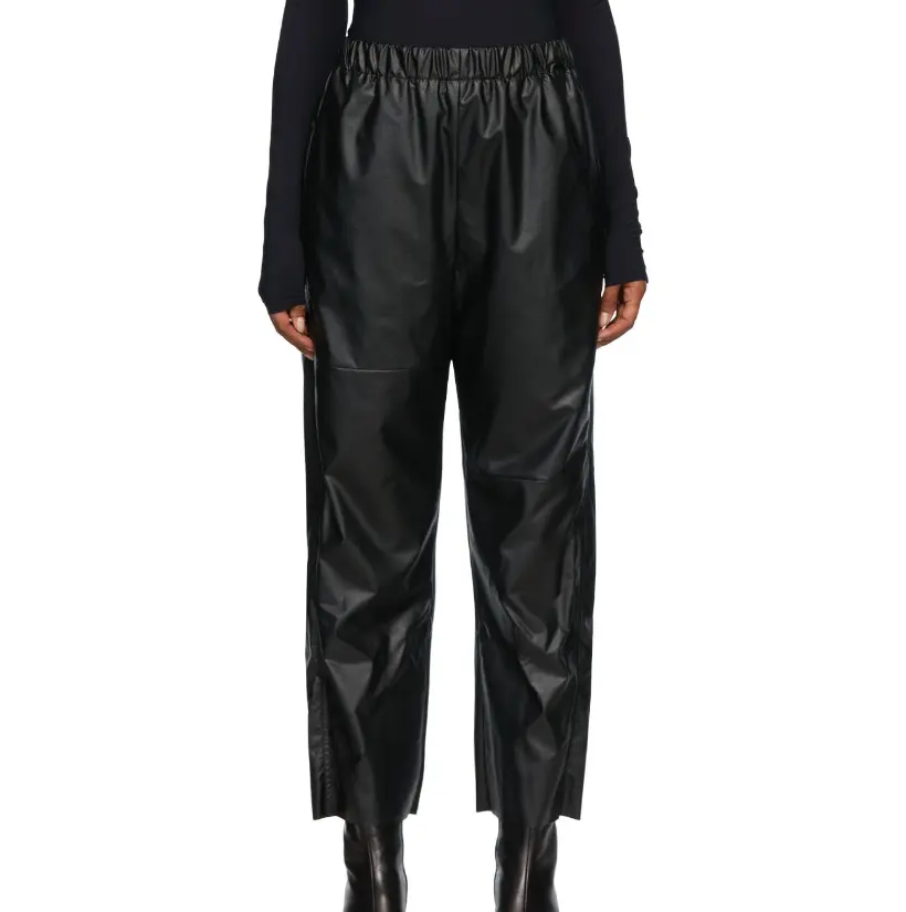 美站好价！MM6 MAISON MARGIELA 黑色皮裤