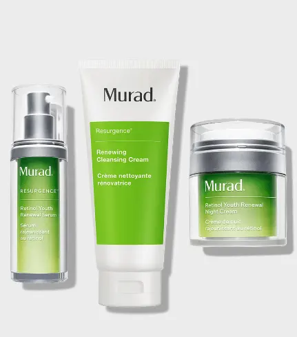 补货！Murad 慕拉视黄醇正装面霜+精华+眼精华等5件套 （价值$361）