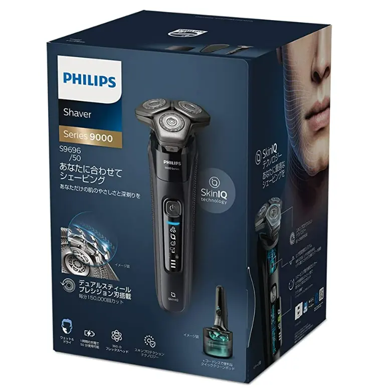 Philips 飞利浦 9000系列 360-D电动剃须刀 附带清洗装置 S9696/50