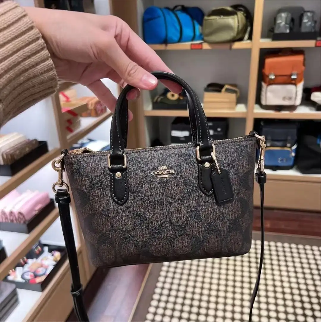 再降！Coach 蔻驰迷你 Gallery 老花斜挎包 2色