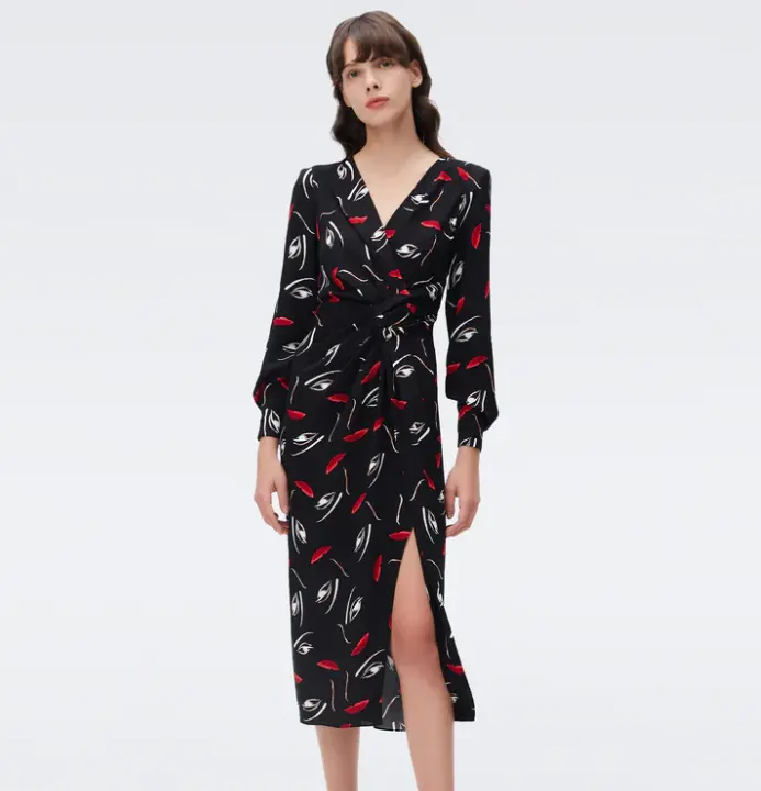 DVF Ganesa Ruched 情人节款美裙