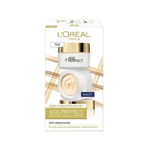 低价！L'OREAL Paris 欧莱雅 金致臻颜抗衰老日霜+晚霜套装 新版胶原蛋白升级