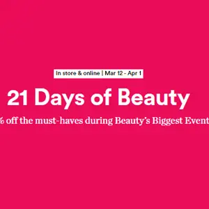 Ulta beauty：21日半价促销 4/1