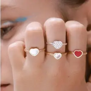 Selfridges：Chopard 萧邦时尚专场 玫瑰金钻石戒指$1020