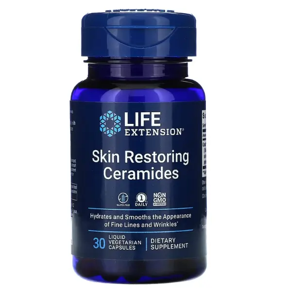 Life Extension 修*复皮肤的神经酰胺 30粒液体素食胶囊