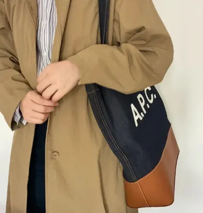 A.P.C Axelle 拼色托特包