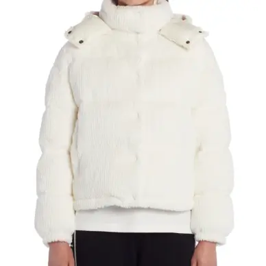 降价！Moncler 绗缝灯芯绒羽绒服