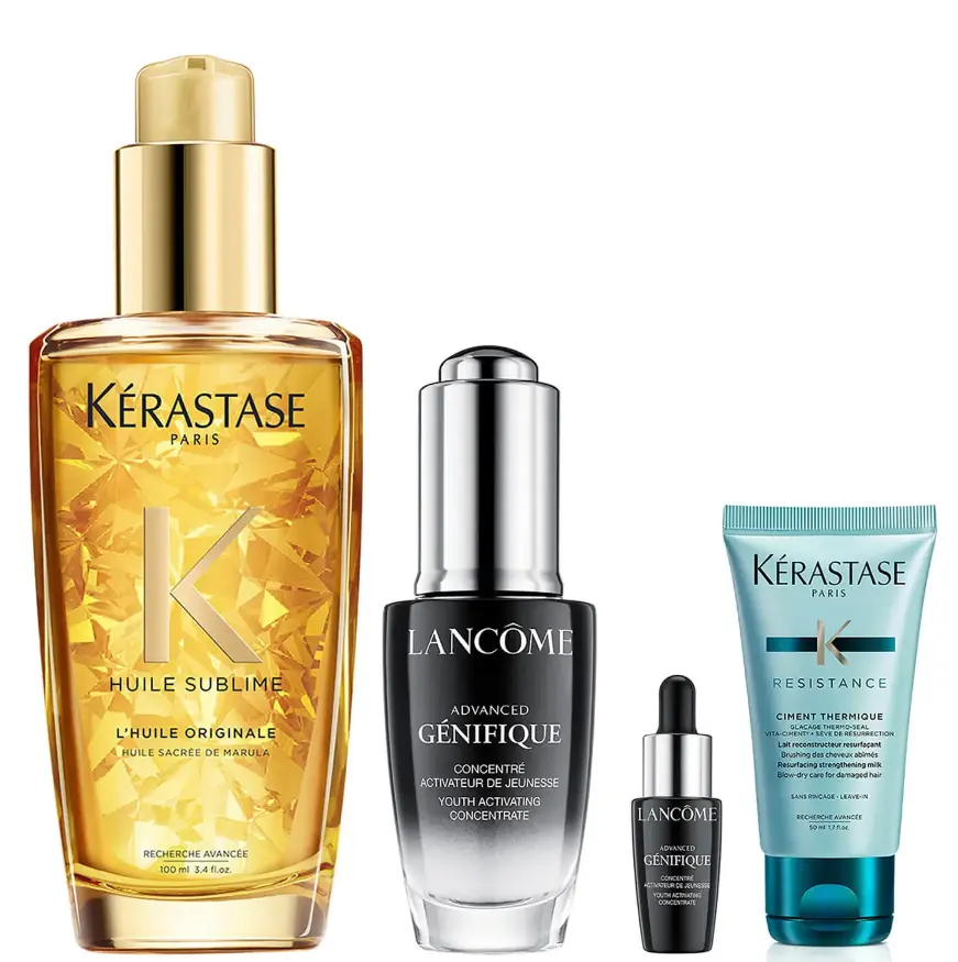 Kerastase  兰蔻小黑瓶+卡诗发油套装