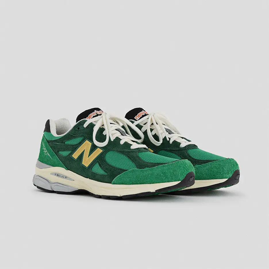 即将发售！New Balance 新百伦 990v3 新绿色运动鞋