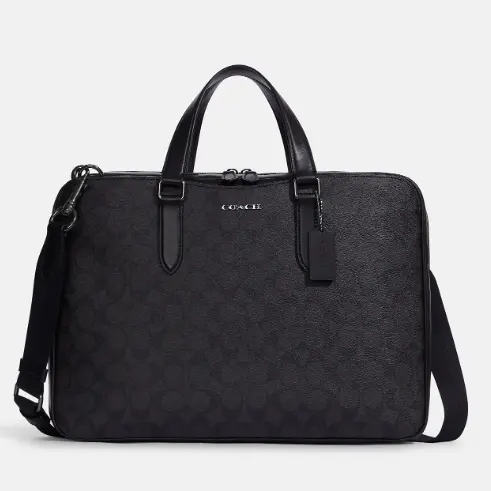 额外8.5折！Coach 蔻驰 Graham Slim Brief 老花公文包