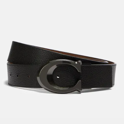 热卖！Coach 蔻驰 Signature Buckle 大C皮带