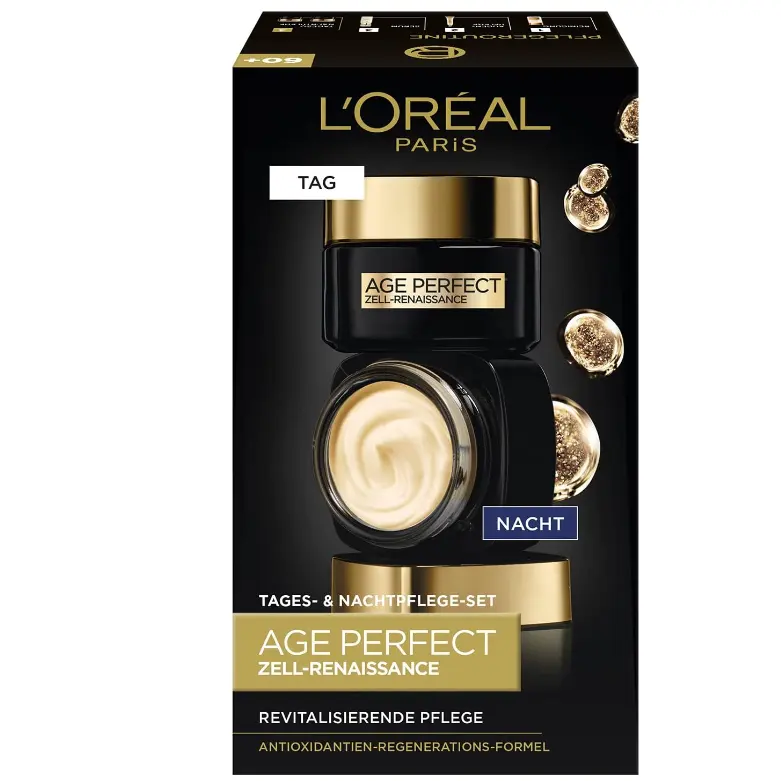 L'Oreal Paris 欧莱雅 Age Perfect 日霜+晚霜面部护理套装 含黑松露和红茶 2 x 50ml