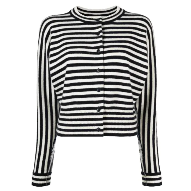 Extreme Cashmere 条纹羊绒开衫