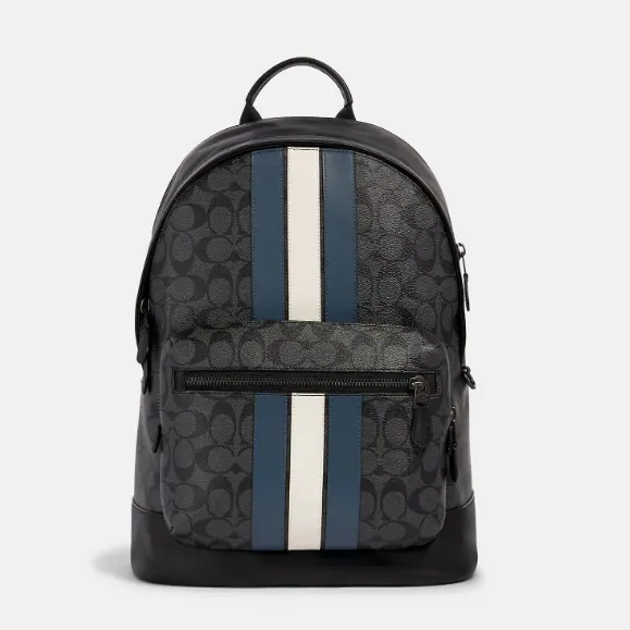 好价！Coach 蔻驰 West Backpack 老花双肩包