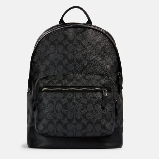 好价！Coach 蔻驰 West Backpack 老花双肩包