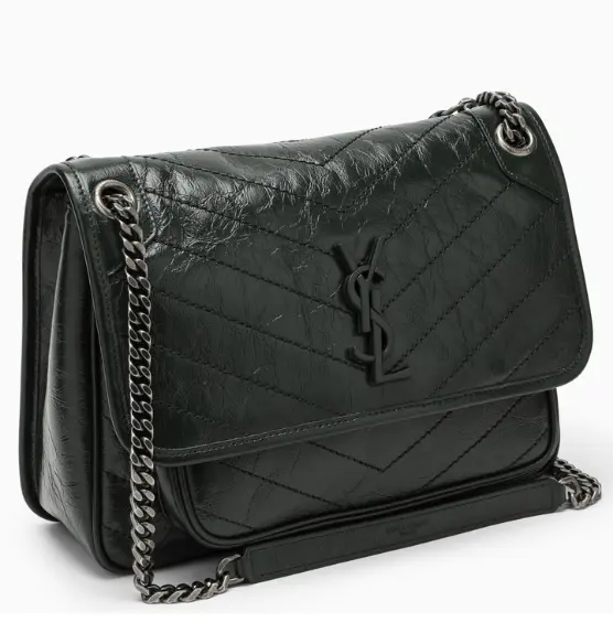 Saint Laurent Niki 深‮色绿‬中号斜挎包