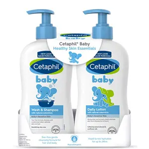 Cetaphil 丝塔芙 婴幼儿沐浴&洗发二合一+身体乳套装 399ml*2
