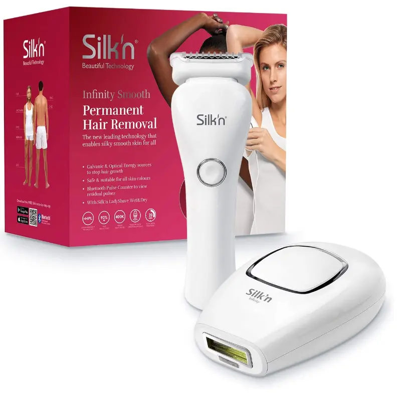 Silk'n Infinity 家用光子激光脱毛仪 40万次发光+干湿两用剃刀