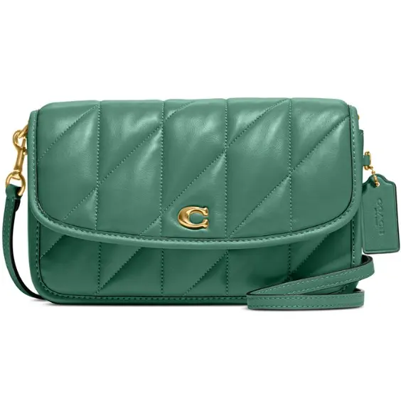 绿色补货！COACH Quilted Pillow Leather Hayden 单肩包