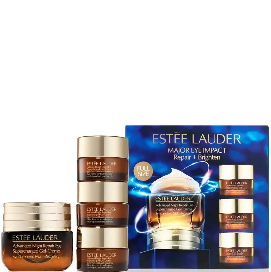 解禁直邮！Estee Lauder  小棕瓶眼霜套装 15ml+3*5ml