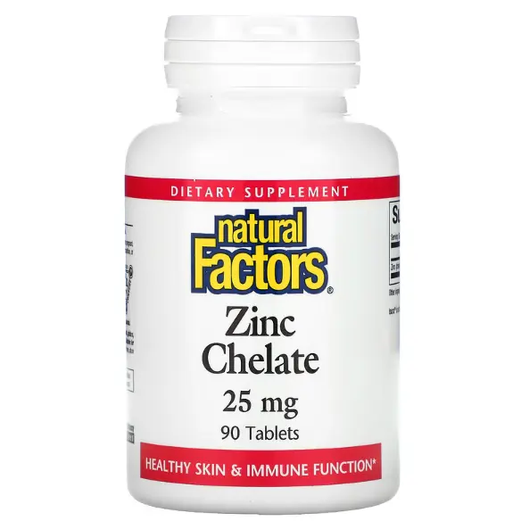好物试用！Natural Factors 螯合锌 25 毫克 90 片
