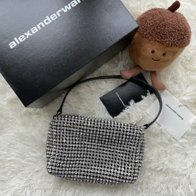 杨幂同款！Alexander wang 大王水钻包 中号 超闪！