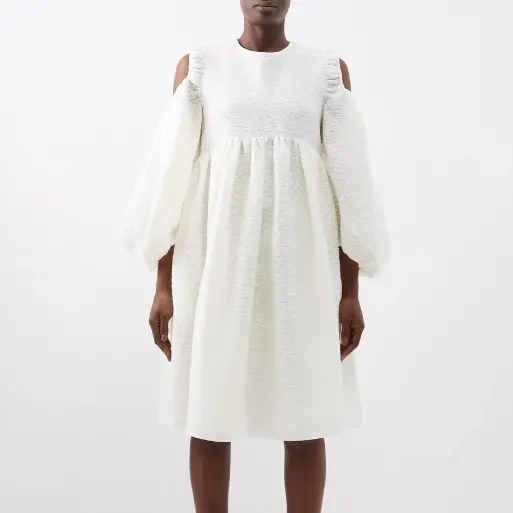 澳门好价！Cecilie Bahnsen 白色连衣裙