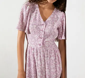 &Other Stories 紫色碎花连衣裙