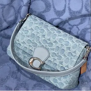 直降！Coach 蔻驰 Washed Denim Soft Tabby 斜挎包 2色