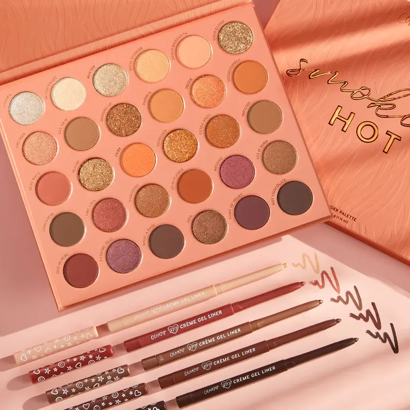 新品首降！ColourPop 卡拉泡泡 smokin' hot 眼影盘+眼线笔套装（价值$70）