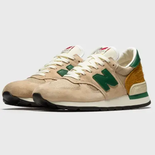 新色！New Balance 新百伦 M990TG1 棕绿色运动鞋