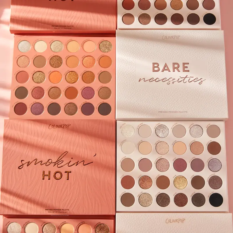 新品首降！ColourPop 卡拉泡泡 bare necessities+smokin' hot 眼影盘（共2个）