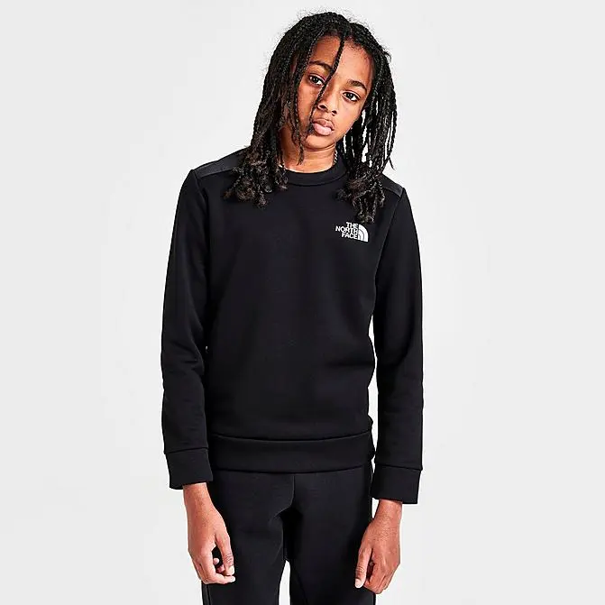 L码有货！THE NORTH FACE 北面 MITTELEGI logo圆领套头衫 儿童款