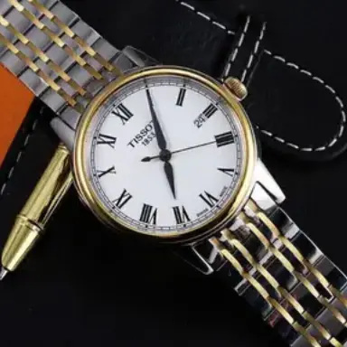 Tissot 天梭 Carson 卡森系列 男士钢带石英手表