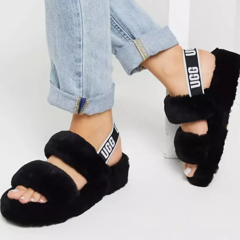 UGG Oh Fluffita 女款运动毛毛拖鞋