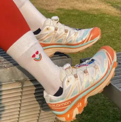 SALOMON 萨洛蒙 XT-6 香草橘男款运动鞋