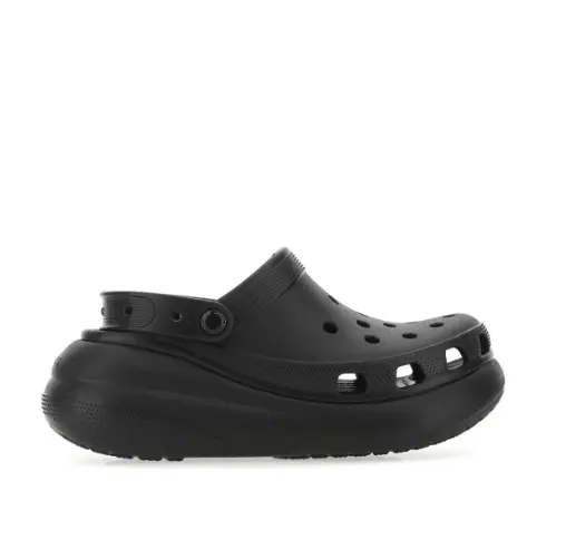 码全！Crocs 卡骆驰 Crush 中性款黑色泡芙鞋