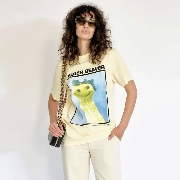 SSENSE：Martin Rose 品牌专区 白色笑脸短袖$132