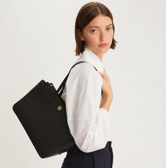 超级复古！Tory burch ROBINSON PEBBLED 小号托特包