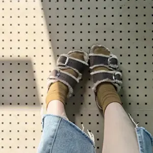 大便宜！Birkenstock Arizona 男款连毛羊皮凉鞋